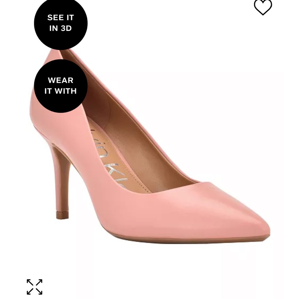 Brand new. Never worn. Calvin Klein Pumps. Pink 7